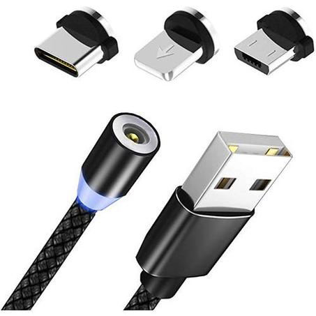 Câble magnétique - 3en1 - Noir