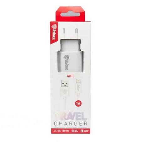 Chargeur IPhone Inkax Ultra Safe USB 1A  / Ipad CD-08 - Blanc