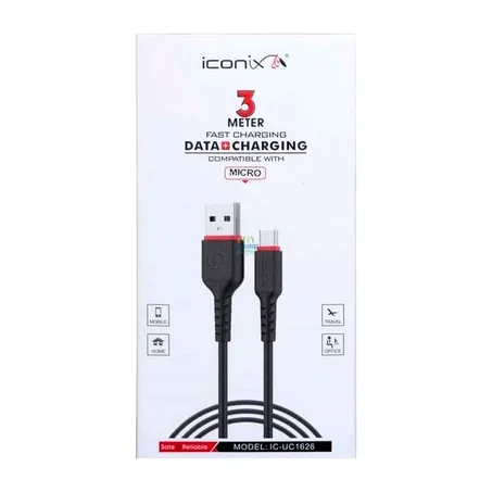 Cable Iconix Micro USB 3 meter Fast Charging