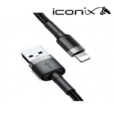 Câble Iconix iphone Usb 3.4A – Fast Charging – Noir