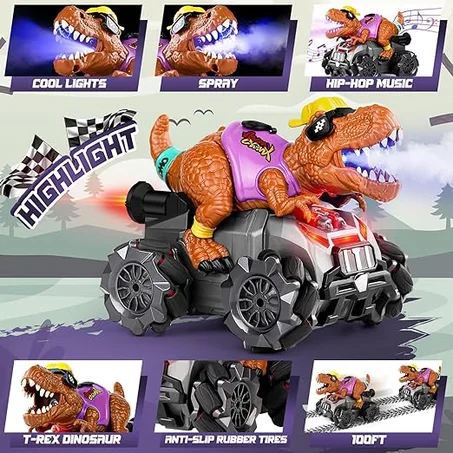 سيارة ديناصور تعمل بجهاز تحكم عن بعد