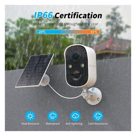 Caméra batterie 4G solaire étanche