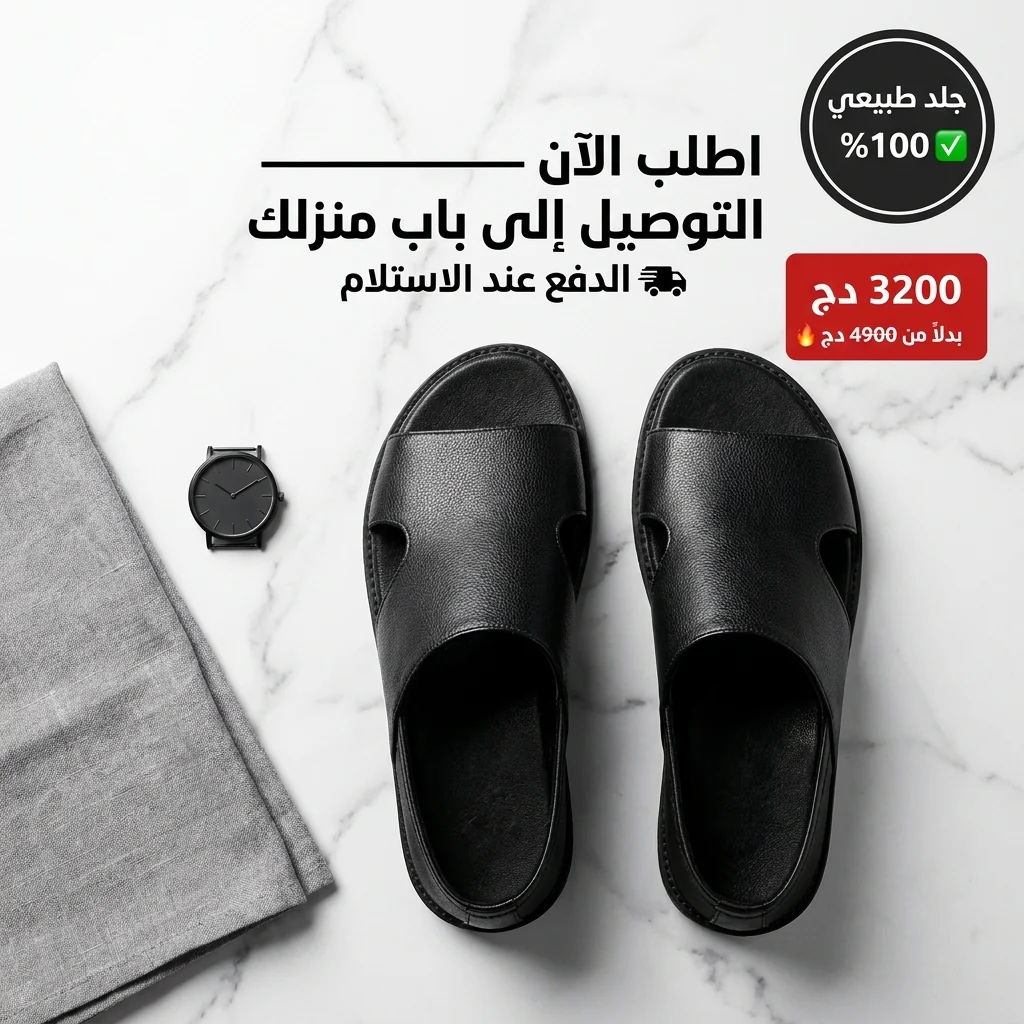 SANDALES EN CUIR Élégance & Confort  (99دينار)