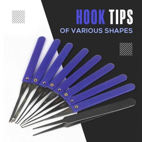 Broken Key Disassemble Kit مجموعة كاملة لمفكات المفاتيح المكسورة أو العالقة في القفل