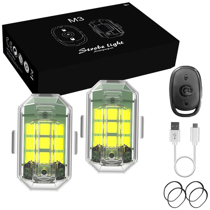 أضواء Led ذكية لسيارتك ودراجتك بالتحكم عن بعد - متعدد الألوان