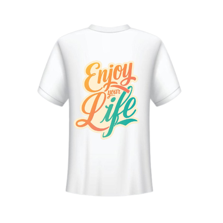 T-SHIRT OVERSIZED  "Enjoying life"