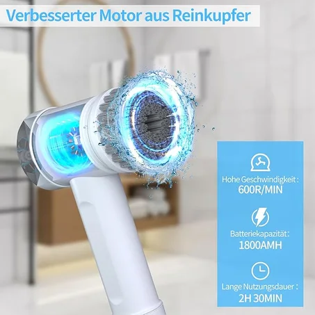 مجموعة فرش تنظيف كهربائية