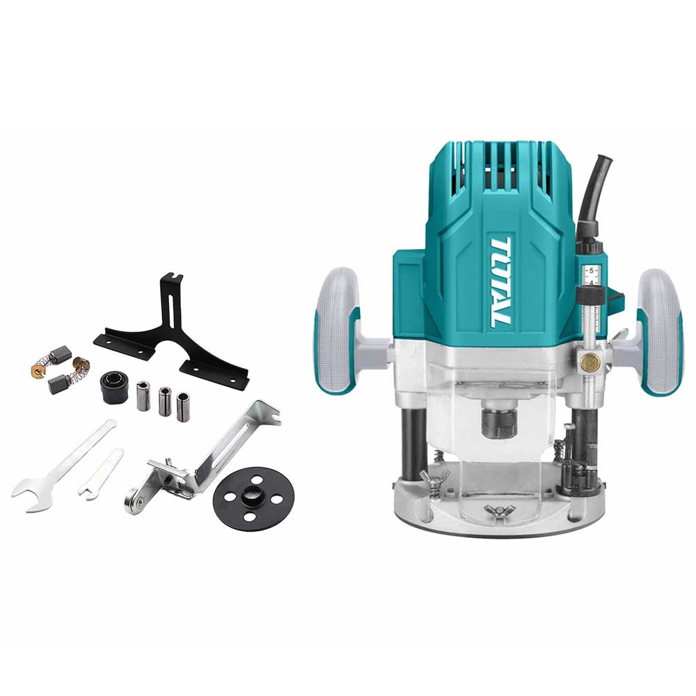 VOLTAGE	230V - 50Hz POWER	1.600W NO LOAD SPEED	22.000 rpm / min COLLECT SIZE	6 / 8 / 12mm / 1/4" / 1/2" PLUNGE DEPTH	0 - 60mm WEIGHT	7 Kg WARRANTY	2 YEARS