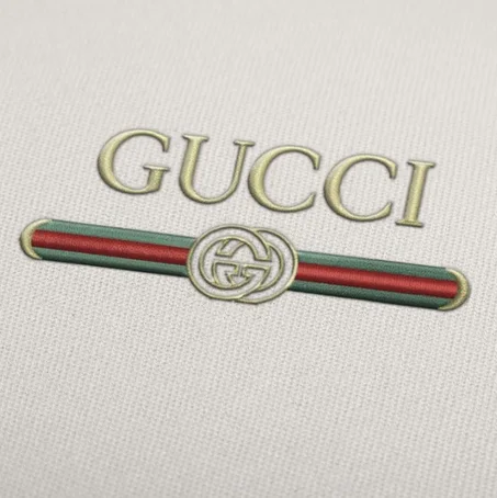 "Gucci Logo Embroidery Design - Compatible with All Machine Formats"