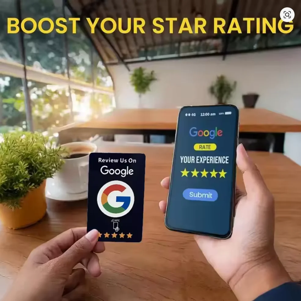 Más Reseñas en Google con un Solo Toque ⭐