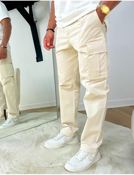 PANTALON BEIGE CARGO / 54435