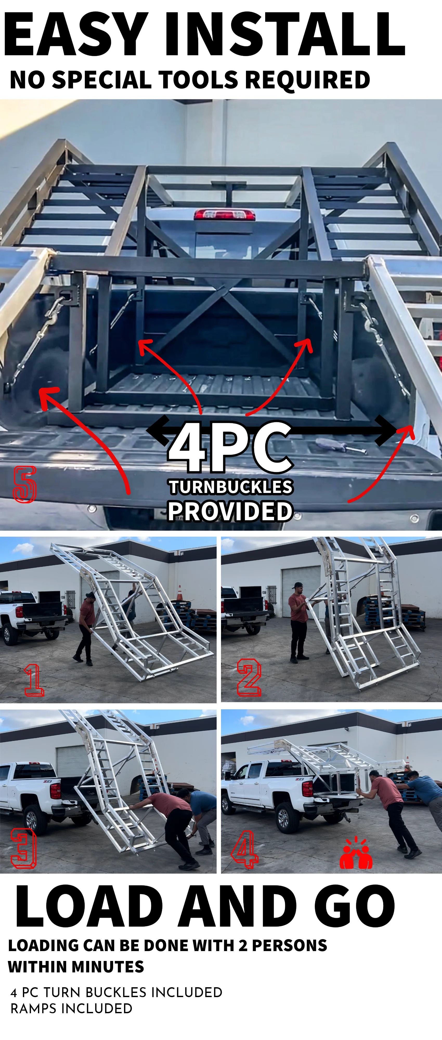 New utv truck racks the best in the industires better than toy up or ramptek racks