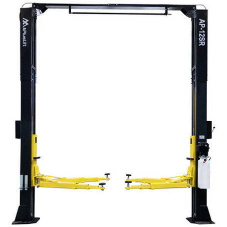 APlusLift 12,000LB 2-Post Overhead Single Release Direct Drive Car Lift with 3 Year Warranty - AP-12SR