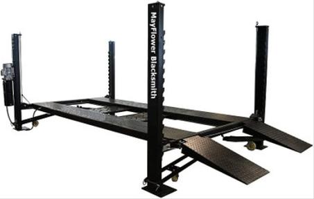 Mayflower Blacksmith Heavy Duty Four Post Lift Car lift Storage Service Pro 8000 Post And Lift Sliding Jack Bridge Jack 5500 lbs SJ550