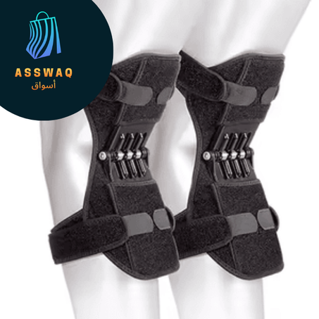 دعامة الركبة الاحترافية مع نظام دعم الزنبرك لتخفيف الضغط على المفاصل ٬ راحة وحماية فائقة