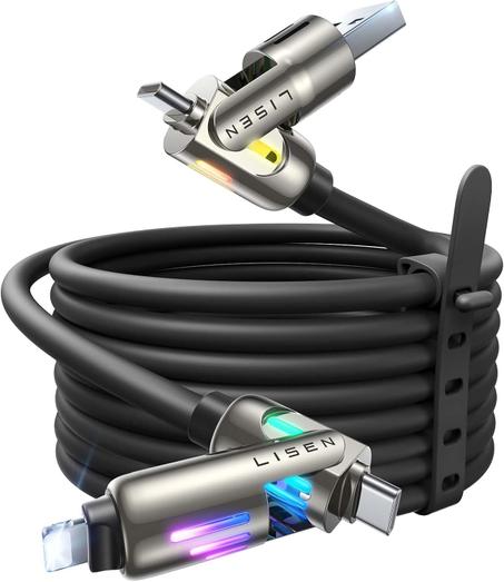 سرعة 4 في 1 بحد أقصى (6.6 قدم) USB متعدد السمين C Fast s لأجهزة