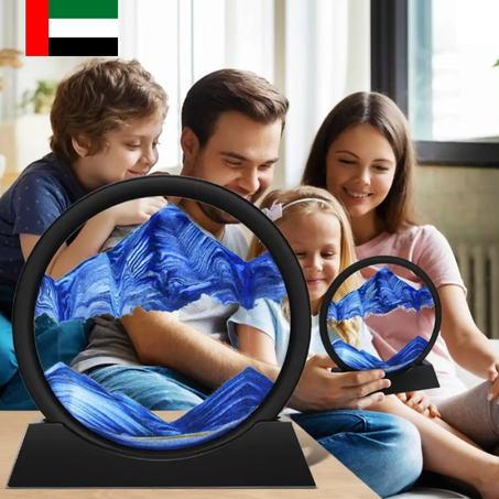 ساعة رملية ثلاثية الأبعاد في أعماق البحار