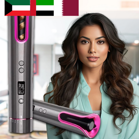 مكواة تجعيد الشعر (رمادي)