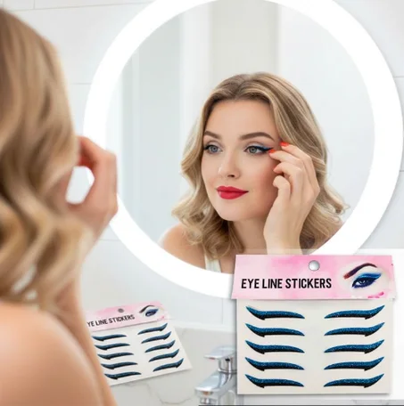 ملصقات تحديد العيون (أزرق)