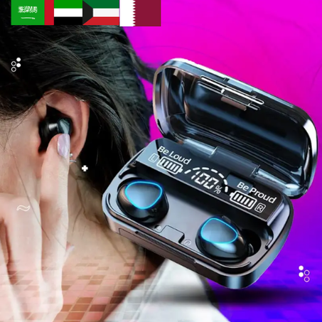 سماعات رأس مقاومة للماء بتقنية اللمس ثلاثي الأبعاد