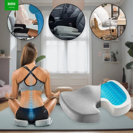 وسادة جل من قطن الذاكرة مع غطاء شبكي