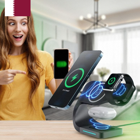 شاحن لاسلكي 4 في 1