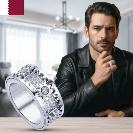 خاتم مجوهرات تروس قابل للدوران