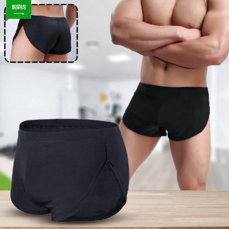 بوكسر رجالي قابل للتنفس (أسود)