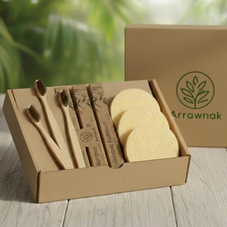 ✨خمس علب من الإسفنج الطبيعي (15 قطعة )+خمس فرش من الأسنان✨