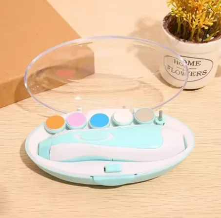 طقم العناية بأظافر الأطفال الكهربائي – آمن، هادئ ومصمم للبشرة الحساسة