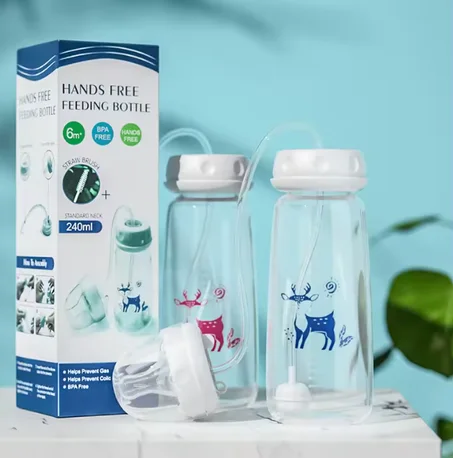 زجاجة رضاعة أطفال صديقة للبيئة، زجاجة رضاعة أطفال من السيليكون مضادة للمغص