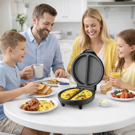 صانعة عجة كهربائية ثنائية المنطقة