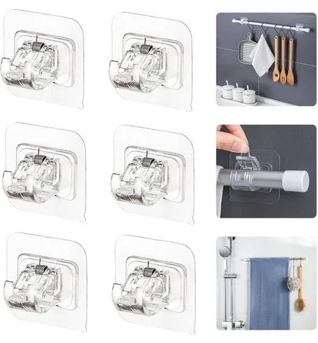 سيليكون حاملة الستائر - ثبات وسهل تركيب بعيدا عن الثقب والازعاج