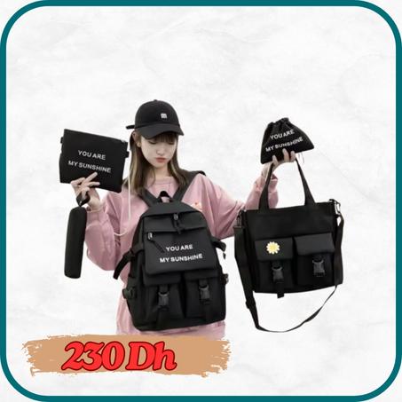 حقيبة تتكون من خمس قطع متعددة الاستعمالات