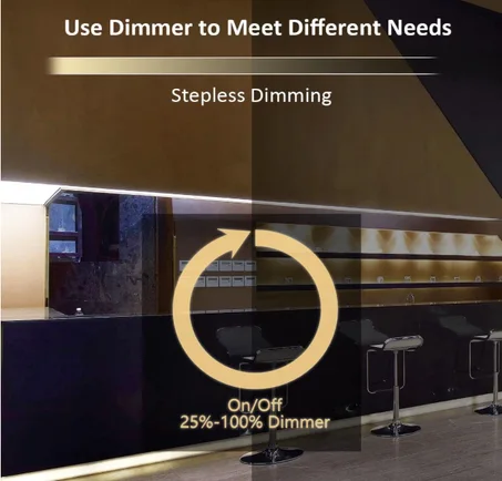 شريط اضاءة LED بطول 5 متر 600 مصباح 24 واط من هومينا ابيض دافئ ساطع 3000 كلفن قابل للتعتيم لغرفة النوم والمطبخ والخزانة وتحت الخزانة وداخل المنزل فقط لا يتضمن محول ومفتاح تعتيم