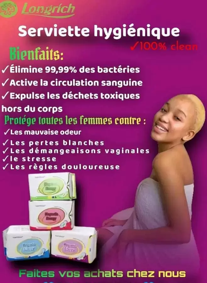 PACK DE SERVIETTES HYGIENIQUES MEDICALES ET PROTEGES-SLIP