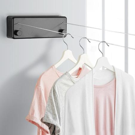GolCo Double Row Clothesline Wall Mounted Retractable Clothes Dryer