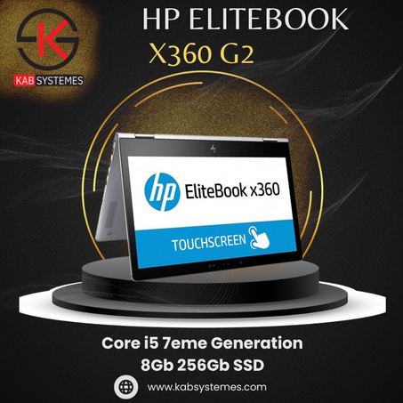 HP Elitebook x360 G2 7th Gen Ultraportable Performant 2 en 1 PC & Tablette professionnels