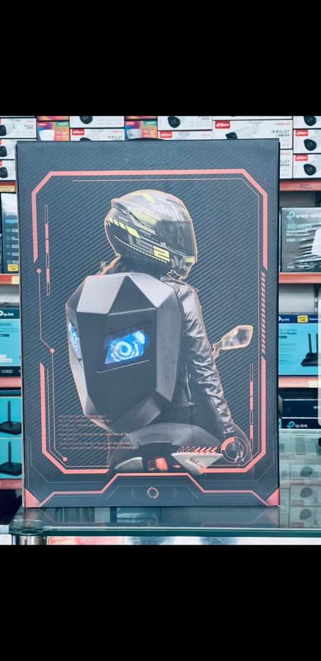 حقيبة ظهر للدراجات النارية للرجال ، حقيبة ظهر LED مع شاشة ملونة كاملة قابلة للبرمجة DIY ، حقيبة يد مقاومة للماء ذات سعة كبيرة حقيبة ظهر