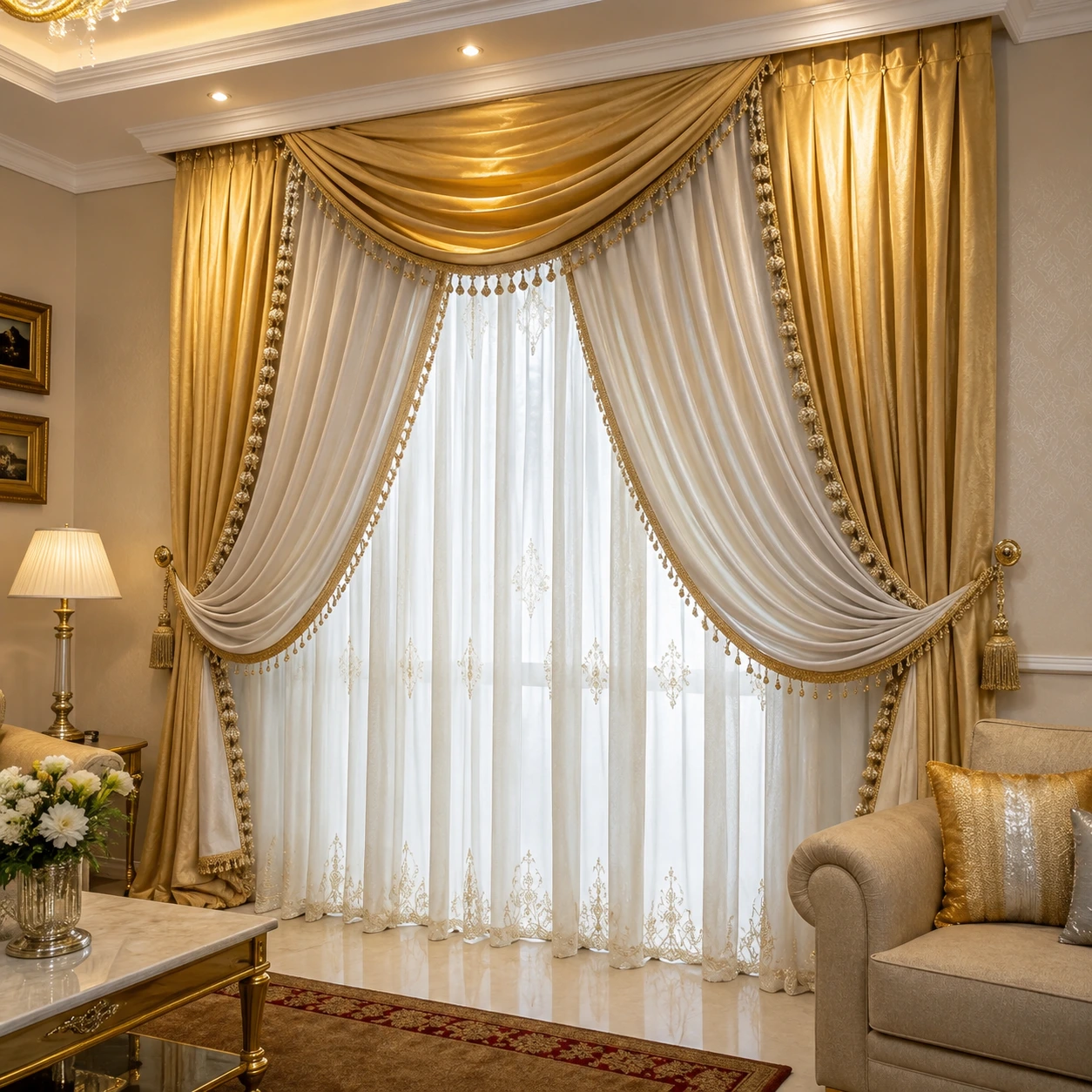 الستائر الراقية