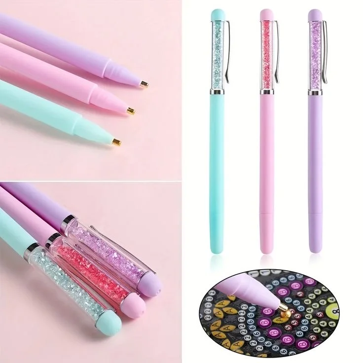 قلم الاحجار 💖💕🌸   gem stone gel pen