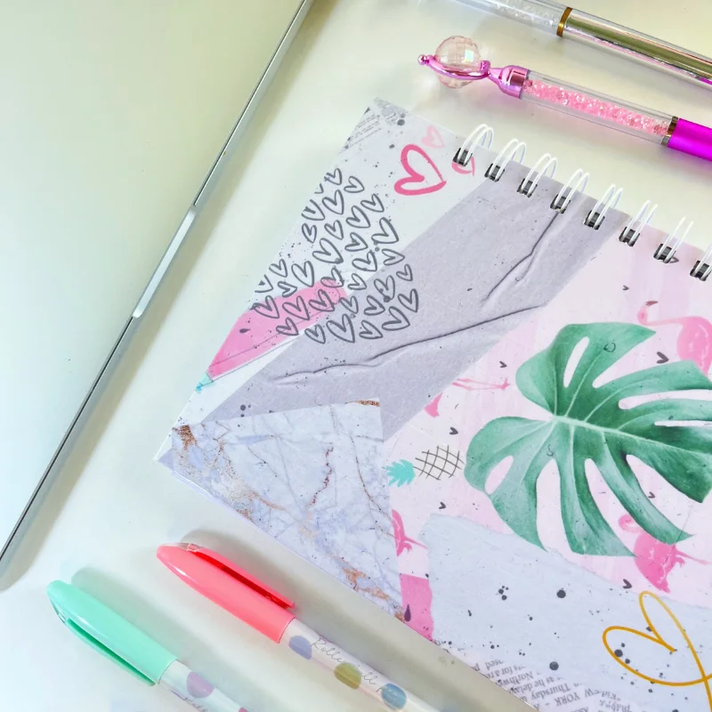 notebook flamingo🤍✨✨🌸