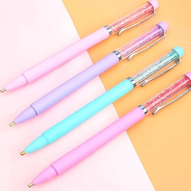 قلم الاحجار 💖💕🌸   gem stone gel pen