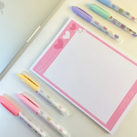 ورق ملاحطات و التلخيصات باللون الوردي💖💕💕💕🌸🌸