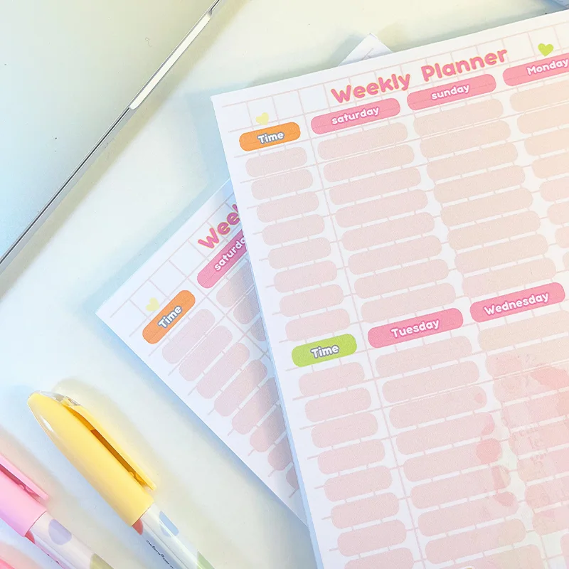 weekly planner pink 💖💗