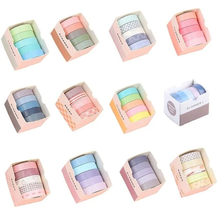 washi tape💛🧡💜💙💚  شريط بنترس الاصق🌸💕💕💕