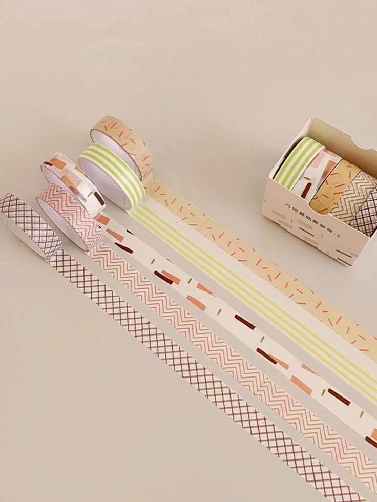 washi tape💛🧡💜💙💚  شريط بنترس الاصق🌸💕💕💕