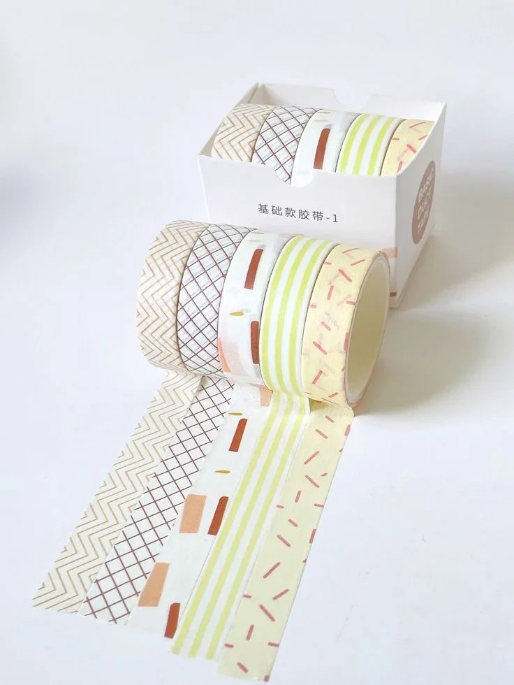washi tape💛🧡💜💙💚  شريط بنترس الاصق🌸💕💕💕