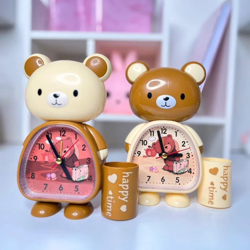 ساعة الدب الكيوت 🧸💕🌸💖