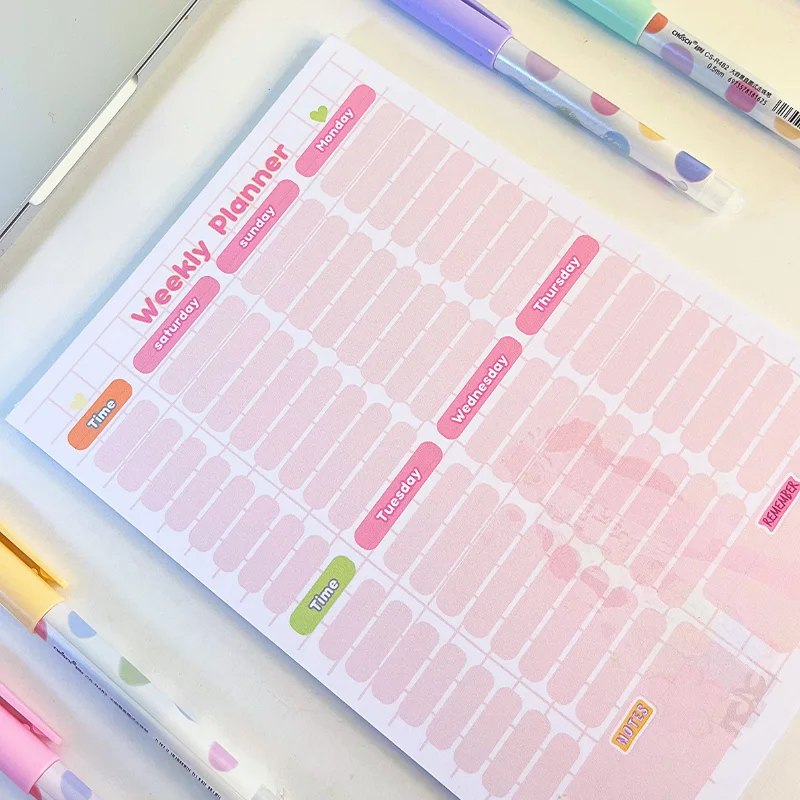 weekly planner pink 💖💗
